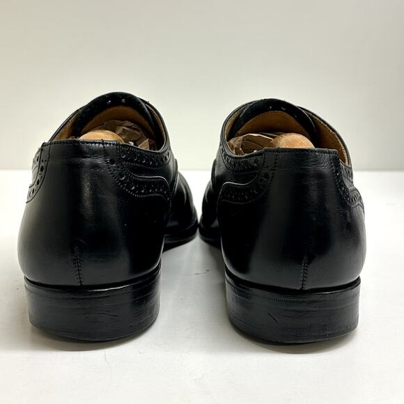 Tricker\'s Men\'s Cambridge Brogue Toecap Bal Oxford City Shoe Black Leather 12.5 main image 6